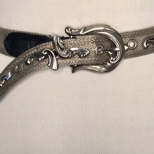 Silver Metal Mesh Belt Size Small